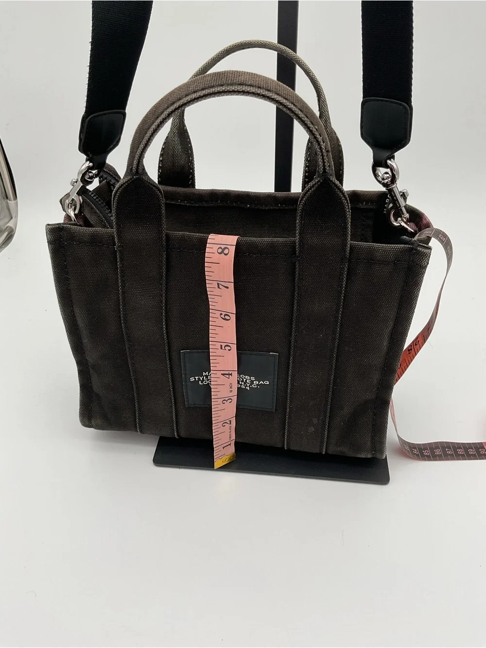 Marc Jacobs The Tote Bag Small Canvas Tote in Black - Faded